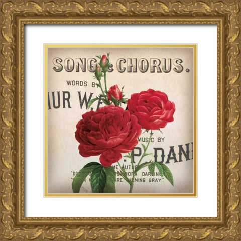 Scent of a Rose II Gold Ornate Wood Framed Art Print with Double Matting by Berg, Sabine