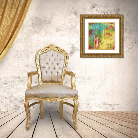 Begin Again Gold Ornate Wood Framed Art Print with Double Matting by Hawkins, Julie