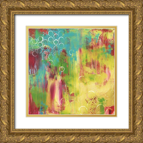 Begin Again Gold Ornate Wood Framed Art Print with Double Matting by Hawkins, Julie