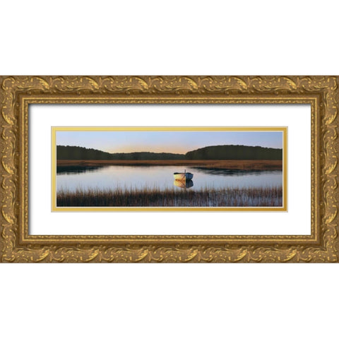 Autumn Afternoon Gold Ornate Wood Framed Art Print with Double Matting by Sleeper, Mike