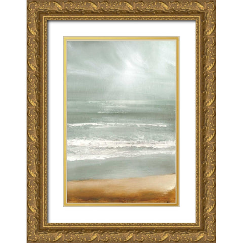 Cloudbreak Gold Ornate Wood Framed Art Print with Double Matting by Gold, Caroline