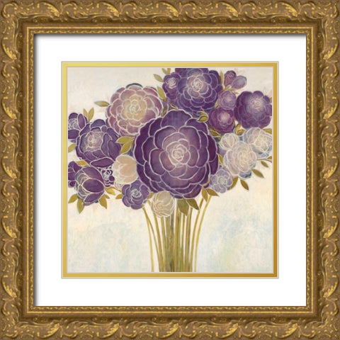 Floriello Gold Ornate Wood Framed Art Print with Double Matting by MARIA