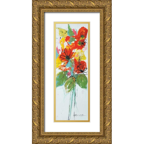 Sensations II Gold Ornate Wood Framed Art Print with Double Matting by Barnes, Natasha