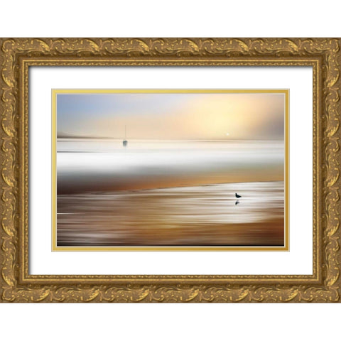Silent Pause Gold Ornate Wood Framed Art Print with Double Matting by Pelkey, Marvin