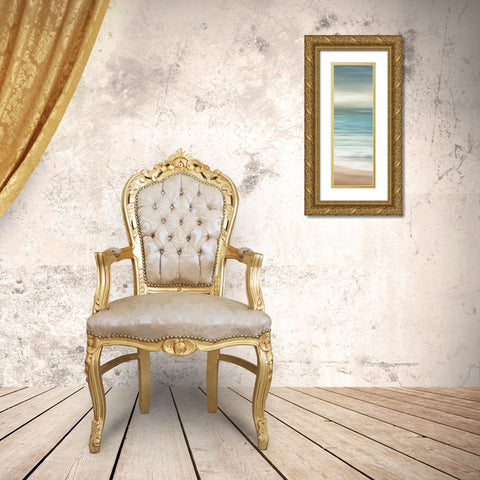Ocean Calm III Gold Ornate Wood Framed Art Print with Double Matting by Venter, Tandi