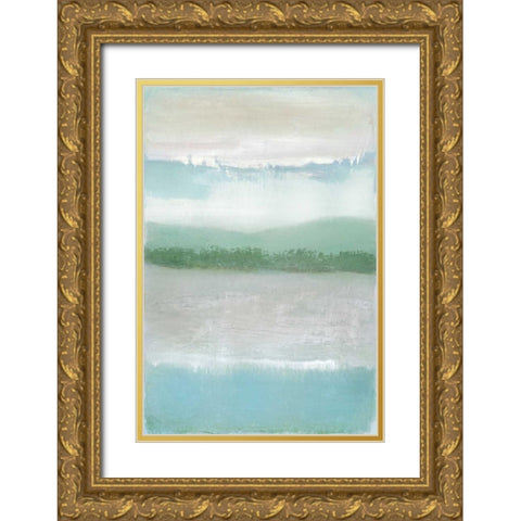 Equinox Gold Ornate Wood Framed Art Print with Double Matting by Gold, Caroline