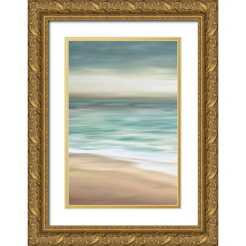 Ocean Calm II  Gold Ornate Wood Framed Art Print with Double Matting by Venter, Tandi