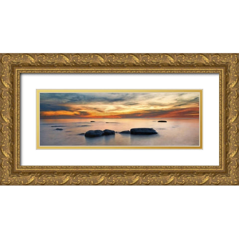 Bit of Heaven Gold Ornate Wood Framed Art Print with Double Matting by Bellyk, Daniel J.