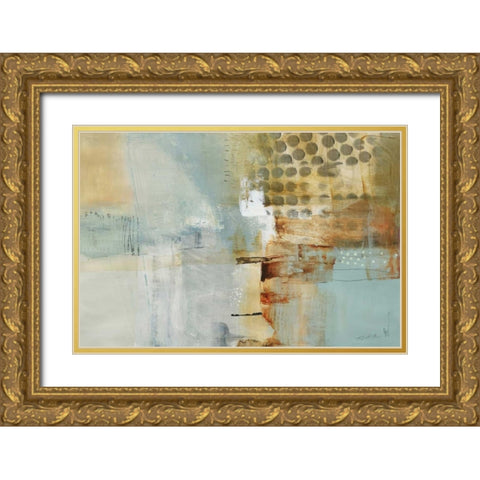 A Million Times Apart Gold Ornate Wood Framed Art Print with Double Matting by Barnes, Natasha