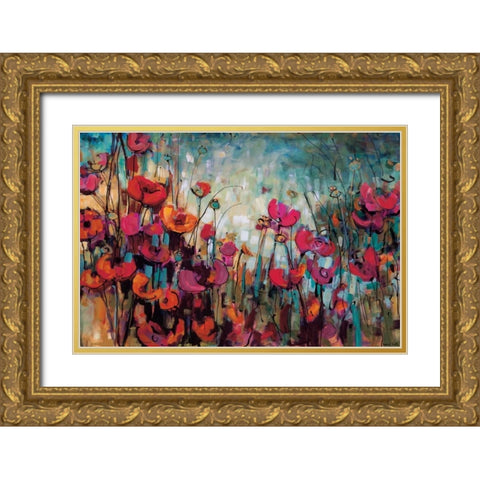 Emmie Lou Gold Ornate Wood Framed Art Print with Double Matting by Heath, Crystal