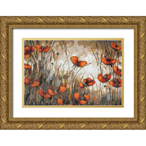 Madeline Gold Ornate Wood Framed Art Print with Double Matting by Heath, Crystal