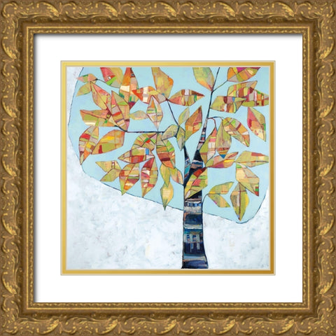 Leisure And Repose Gold Ornate Wood Framed Art Print with Double Matting by Swider, Staci