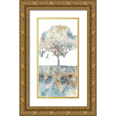 Water Tree I Gold Ornate Wood Framed Art Print with Double Matting by Fontaine, Stephane