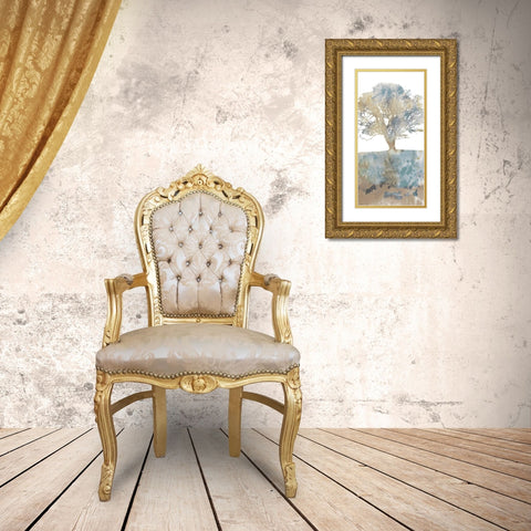 Water Tree II Gold Ornate Wood Framed Art Print with Double Matting by Fontaine, Stephane