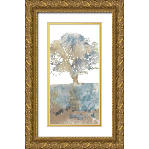 Water Tree II Gold Ornate Wood Framed Art Print with Double Matting by Fontaine, Stephane
