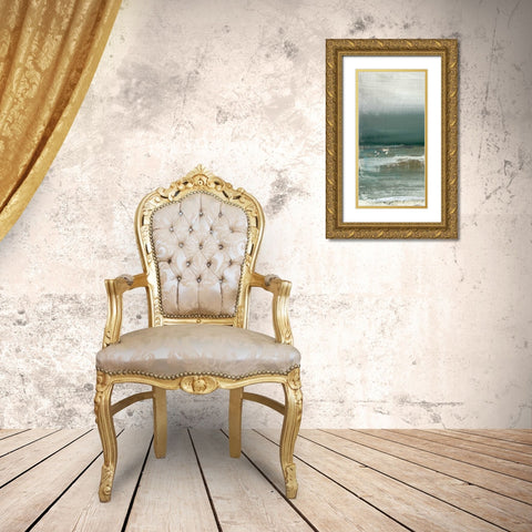 Shallows I Gold Ornate Wood Framed Art Print with Double Matting by Gold, Caroline