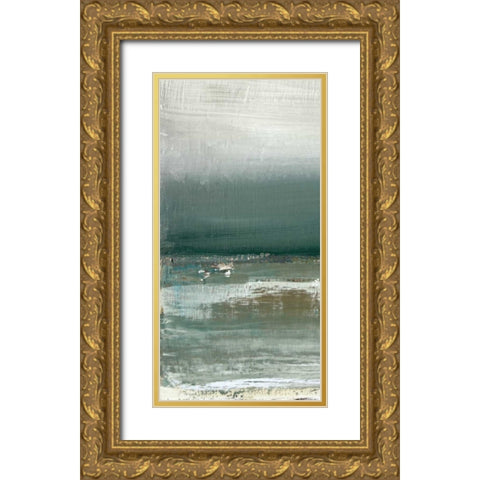 Shallows I Gold Ornate Wood Framed Art Print with Double Matting by Gold, Caroline