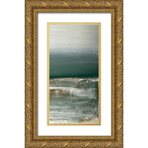 Shallows II Gold Ornate Wood Framed Art Print with Double Matting by Gold, Caroline