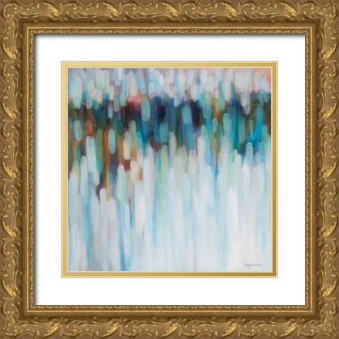 Aurora Lights Gold Ornate Wood Framed Art Print with Double Matting by Parker, Karen Lorena