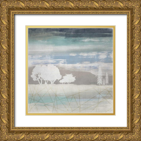 From the Earth II Gold Ornate Wood Framed Art Print with Double Matting by Duncan-He, Louis