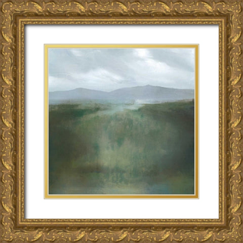 Last Light Gold Ornate Wood Framed Art Print with Double Matting by Gold, Caroline