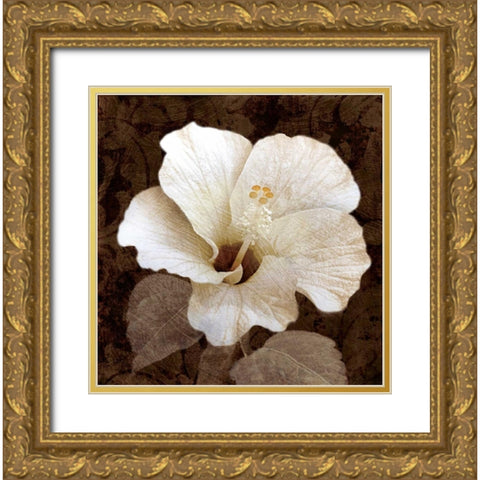 Verdant Blossom Gold Ornate Wood Framed Art Print with Double Matting by Mallett, Keith