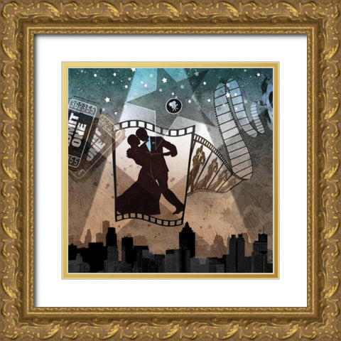 Two Tickets Gold Ornate Wood Framed Art Print with Double Matting by Mallett, Keith