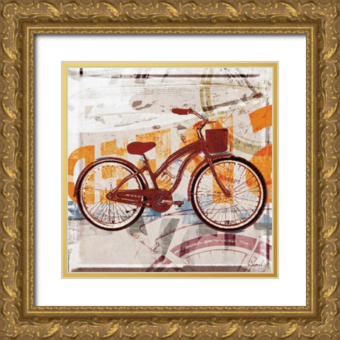 Cruising Gold Ornate Wood Framed Art Print with Double Matting by NOAH