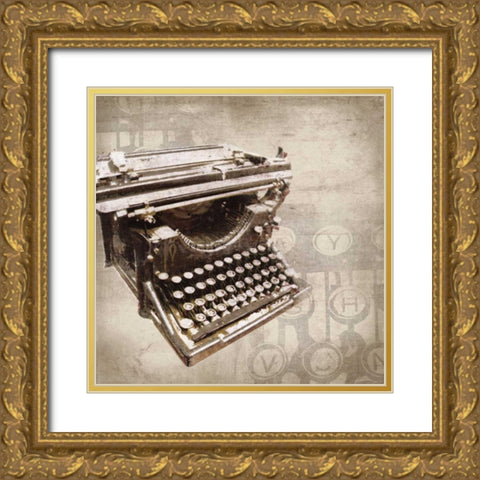 On My Desk I Gold Ornate Wood Framed Art Print with Double Matting by Venter, Tandi