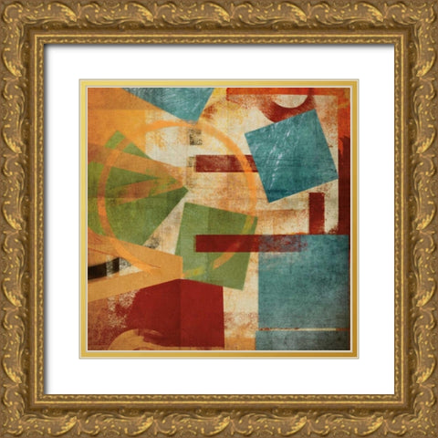 Alphabet Soup I Gold Ornate Wood Framed Art Print with Double Matting by NOAH