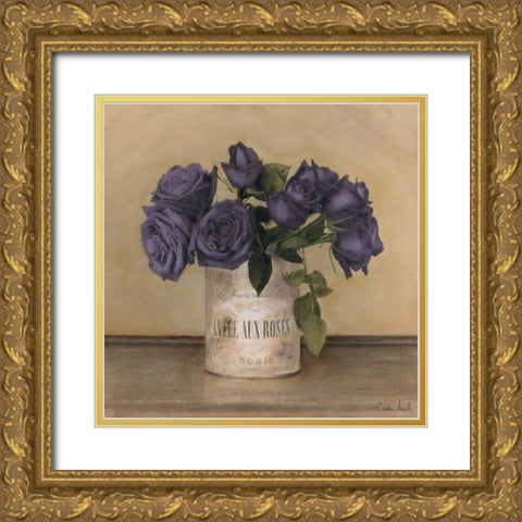 Royal Roses Gold Ornate Wood Framed Art Print with Double Matting by Atria, Cristin