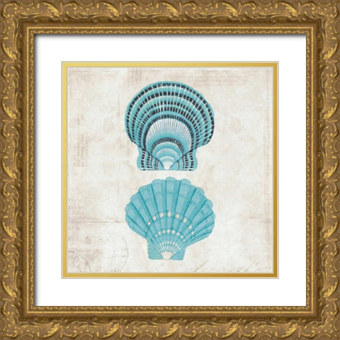 Under the Sea III Gold Ornate Wood Framed Art Print with Double Matting by Berg, Sabine