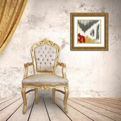 Vibrant I Gold Ornate Wood Framed Art Print with Double Matting by Vindedzis, Rita