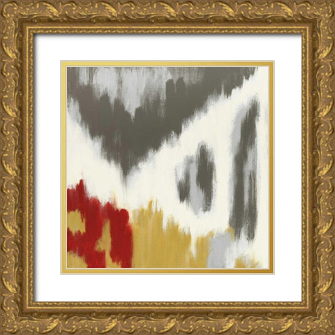 Vibrant I Gold Ornate Wood Framed Art Print with Double Matting by Vindedzis, Rita