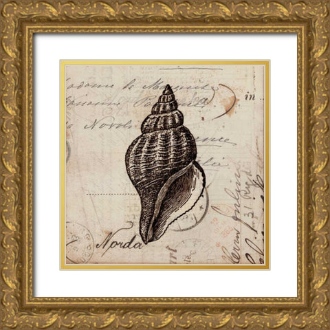 Ocean Collection I Gold Ornate Wood Framed Art Print with Double Matting by Berg, Sabine