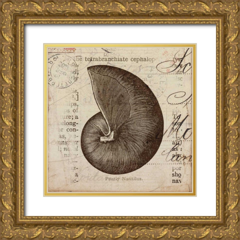 Ocean Collection II Gold Ornate Wood Framed Art Print with Double Matting by Berg, Sabine