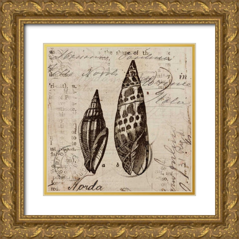 Ocean Collection III Gold Ornate Wood Framed Art Print with Double Matting by Berg, Sabine