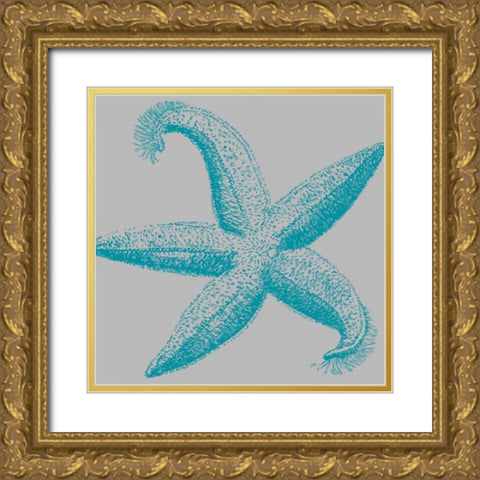 Sea Stars I Gold Ornate Wood Framed Art Print with Double Matting by Berg, Sabine