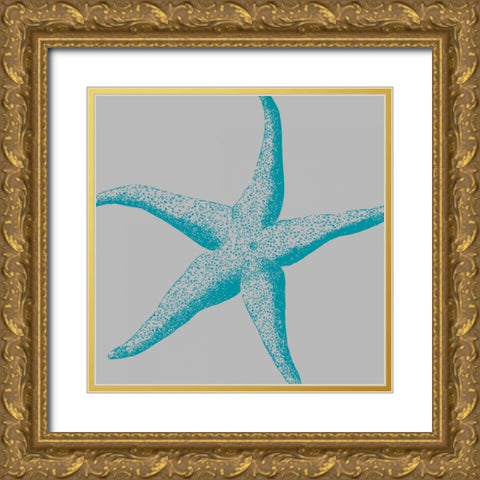 Sea Stars II Gold Ornate Wood Framed Art Print with Double Matting by Berg, Sabine