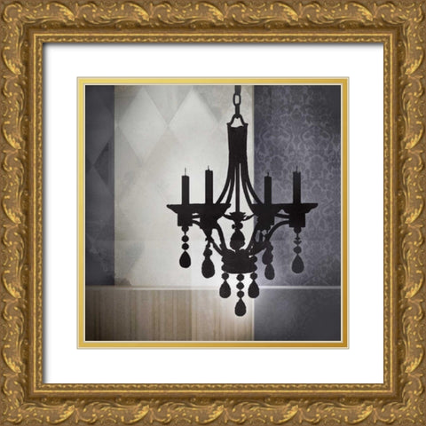 Crystal Light I Gold Ornate Wood Framed Art Print with Double Matting by Noah