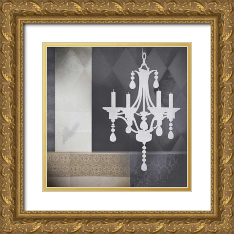 Crystal Light II Gold Ornate Wood Framed Art Print with Double Matting by Noah