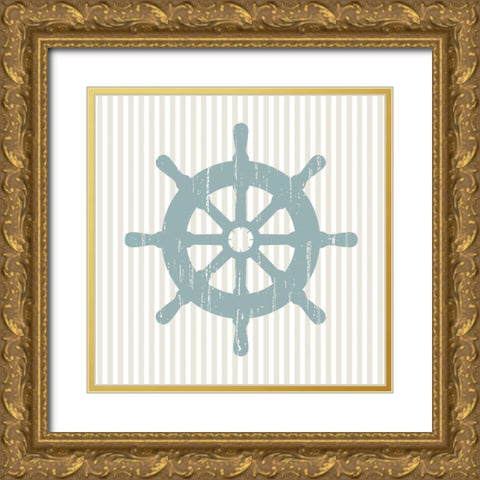 Helm Gold Ornate Wood Framed Art Print with Double Matting by Berg, Sabine