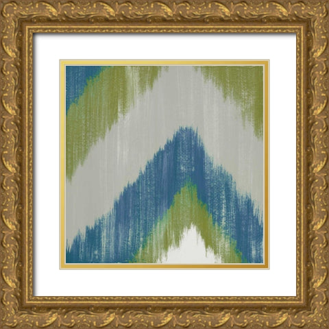 Zigs n Zags II Gold Ornate Wood Framed Art Print with Double Matting by Vindedzis, Rita
