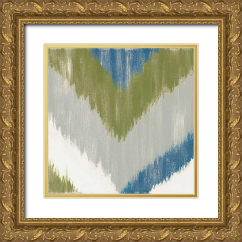 Zigs n Zags IV Gold Ornate Wood Framed Art Print with Double Matting by Vindedzis, Rita