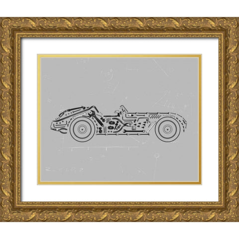 Mechanics IV Gold Ornate Wood Framed Art Print with Double Matting by Lloyd, Justin