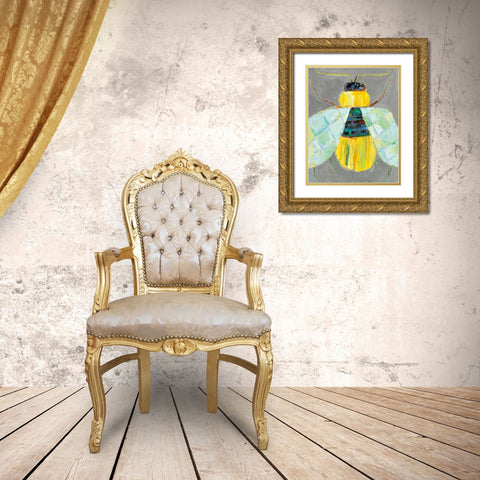 Whats Bugging You? I Gold Ornate Wood Framed Art Print with Double Matting by Swider, Staci
