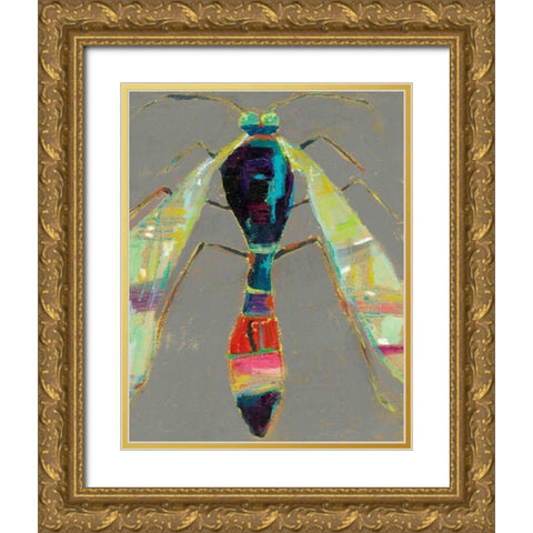 Whats Bugging You? III Gold Ornate Wood Framed Art Print with Double Matting by Swider, Staci