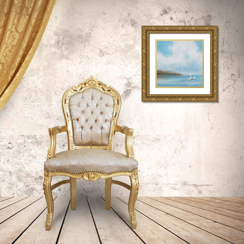Sailing Day III Gold Ornate Wood Framed Art Print with Double Matting by Vindedzis, Rita