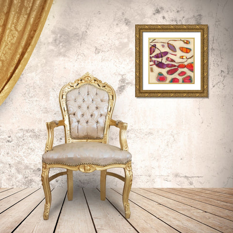Sweet Surprise IV Gold Ornate Wood Framed Art Print with Double Matting by Weber, Jennifer