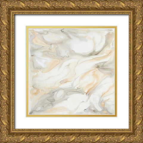 Alabaster III Gold Ornate Wood Framed Art Print with Double Matting by Banks, Debbie